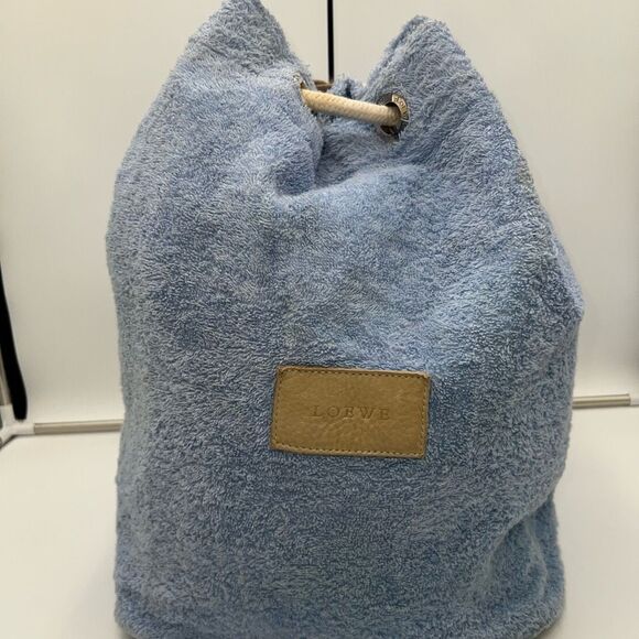 Loewe Terrycloth and Leather Nautical Beachy Backpack‎ main image 14